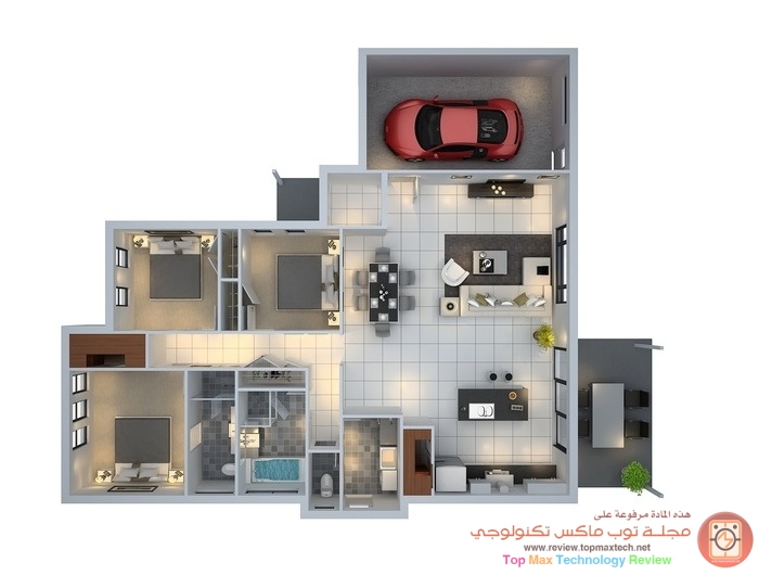 3-bedroom-house-with-garage-plan