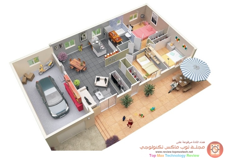 3-bedroom-with-garage-floor-plans