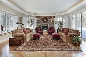 Living room in luxury home