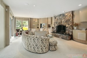 Living room in luxury home