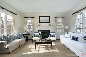 Living room in luxury home