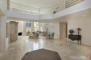 Living room in luxury home