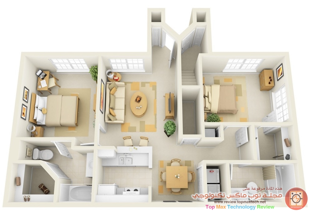 Incore-Residential-Two-Bedroom-Apartment-Plan