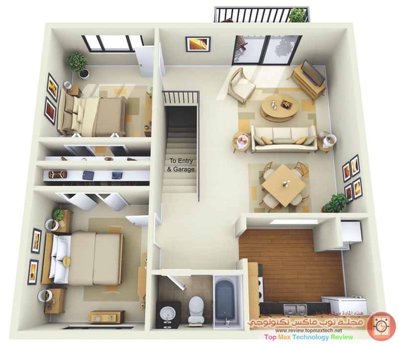 Summit-Chase-Apartment-Two-Bedroom-Floor-Plan