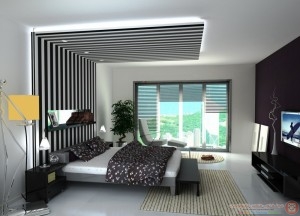 contemporary-bedroom-lights-with-POP-ceiling-decor
