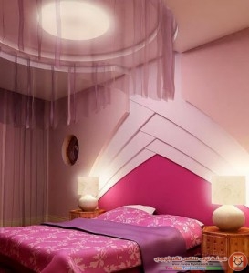 gypsum-false-ceiling-design-with-ceiling-curtain-for-bedroom