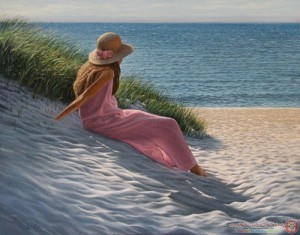 summer-paintings-PinkDress-MARKSHASHA