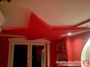 ديكور-سقف-غرف-اطفال-حمراء