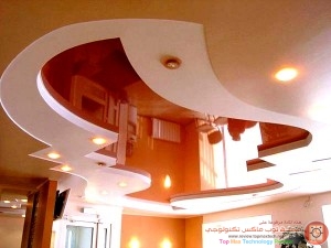 ديكورات-اسقف-جبس-مودرن-حمراء