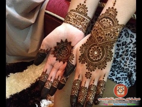 تصميمات رائعة لنقش الحناء لعروس 2014