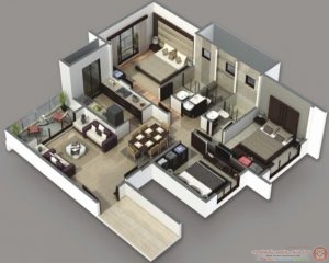 3 Bedroom Home Design Plans Stunning 3 Bedroom