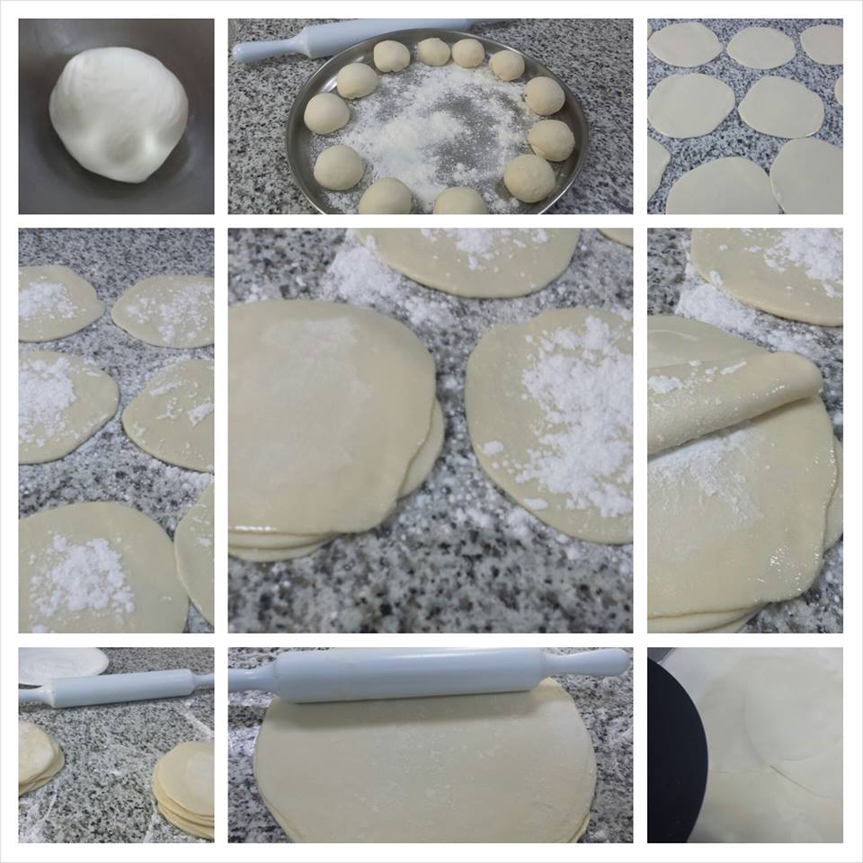 طريقة عمل رقائق السمبوسه موضحه بالصور
