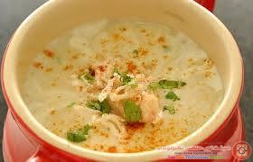 شوربه كريمه الدجاج