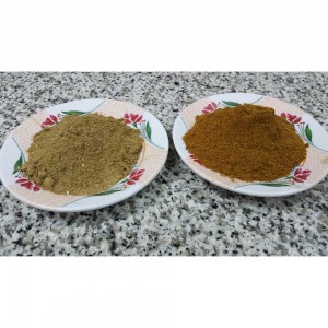 بهارات الحنيد (اللون الفاتح ع اليسار)