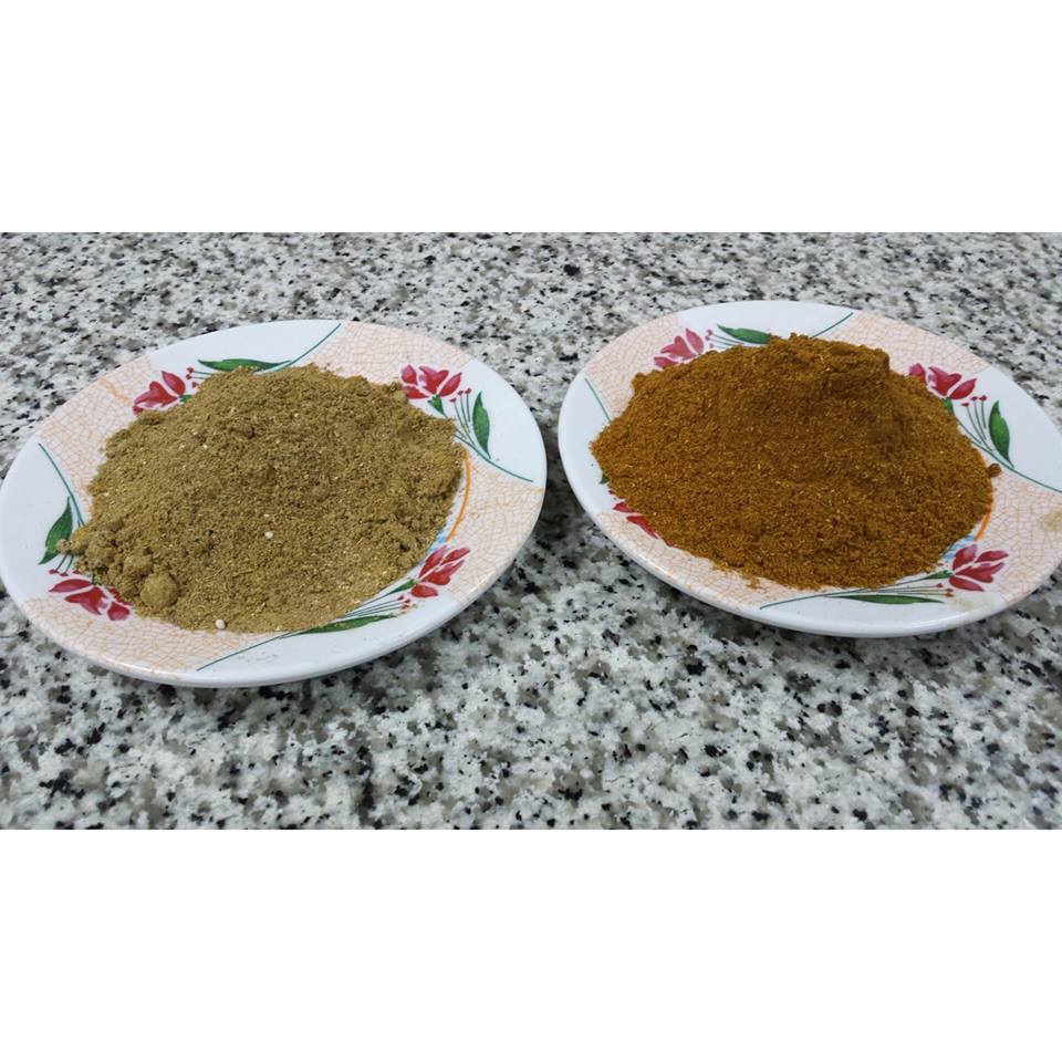 بهارات الحنيد (اللون الفاتح ع اليسار)