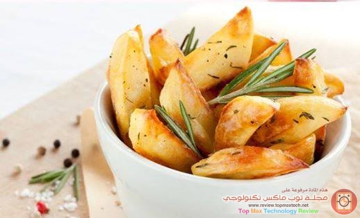 البطاطس المشوية مع الثوم
