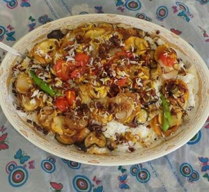 المقلوبه اليمنيه  (بالدجاج)