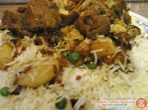 اللحم المبهر ورز بالخضروات بالصور