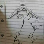 رسومات على أوراق دفتر روعه جدا 