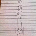 رسومات على أوراق دفتر روعه جدا 