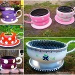 ديكور  للحدائق من اطارات السيارات