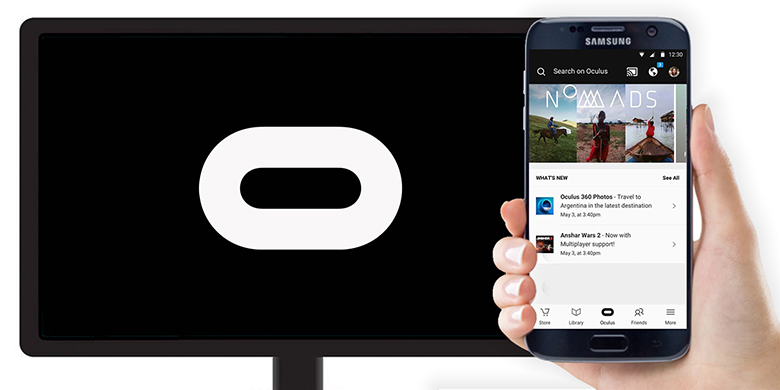 نظارة الواقع الافتراضي Gear VR تدعم البث إلى التلفاز