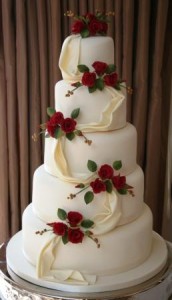 20101231-5 tier wedding cake
