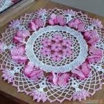 اشغال يدويه صوفيه شيلان وسلال ومفرش طاولات روووعه 