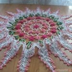 اشغال يدويه صوفيه شيلان وسلال ومفرش طاولات روووعه 