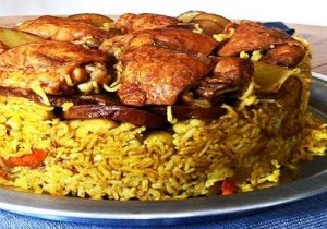 طريقه عمل المقلوبه بالدجاج