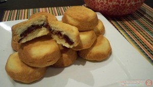 حلويات العيد طريقة عمل كوكيز بحشوة بالعجوة