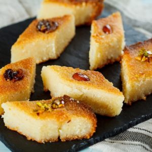 اكلات وحلويات رمضان 2019  حلى البسبوسة بالنسكافيه