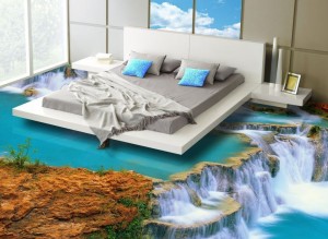 فن حديث 2017 في الديكور وهو فن الارضيات ثلاثي أبعاد ( الايبوكسي ) (Epoxy 3D Floor)