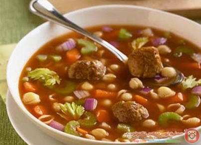 طريقه عمل شوربة الكفته بالخضرا وصلصلة البندورة بالصور