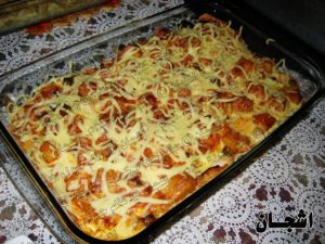 صينية الدجاج والخضار 