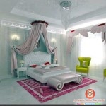 ديكورات لغرف النوم بلمسة فنية وسرير دائري مميز جدا 2014