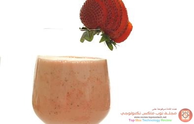 آيس كريم بالفراولة 