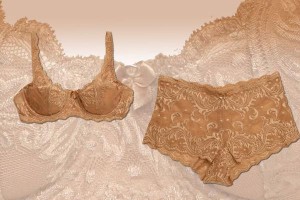 Jacqueline lace bra, $66 and lace boy leg shorts, $50, Oroton, 1800 061 047.
