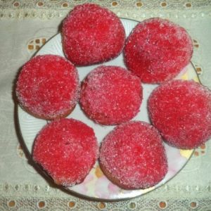 حلوى الكريم كراميل والفراولة