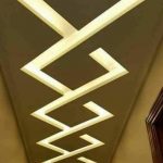 لمسات من هندسة التصميم الداخلي جبسيات والديكور