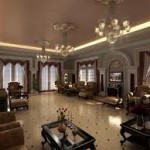 ديكورات غرف استقبال فاخرة  ديكورات شقق شيك 2016