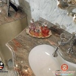 حمامات 2014اطقم حمامات خياليه حمام ذهبي مع فضي حمامات قصورتصميم حمام الواسع 