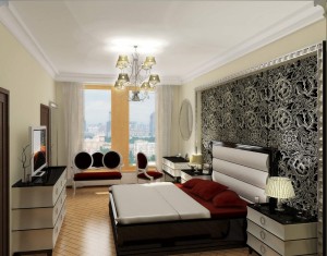 amazing-combined-living-room-and-bedroom-interior-design-with-sofa-and-love-seat-and-television-living-room-interior