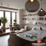 ديكورشقة صغيرة مع الجدران الزجاجية في الدول الاسكندنافية ديكورشقة صغيرة مع الجدران الزجاجية في الدول الاسكندنافية