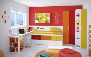 colorful-kids-bedroom-decor-uses-attractive-colors-of-white-red-and-yellow