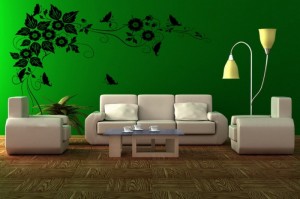 green-living-room-wallpaper-murals-decoration-decorations