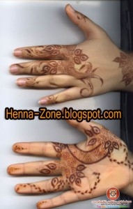 صور نقشات حناء يد الحنه للعروس جديدة2014