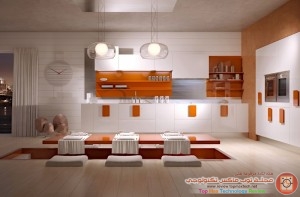 ديكورات مطابخ جديده عصرية و بألوان دهانات حديثة و رائعة 2015