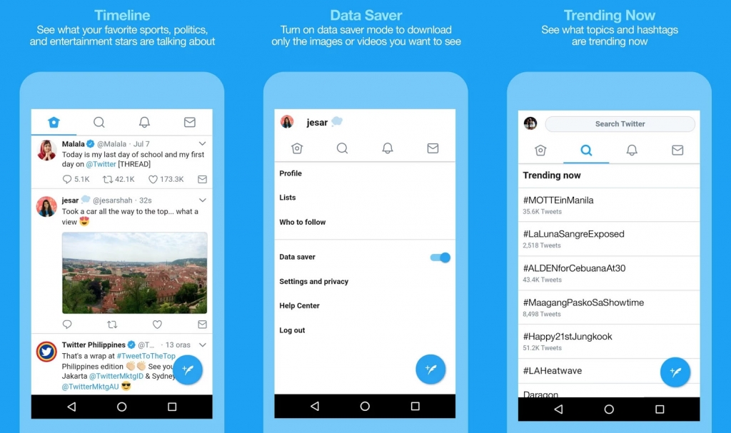 Twitter Lite أصبح متاحًا في أكثر من 45 دولة