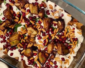 #اكلات رمضان طريقة عمل سلطة الباذنجان بدبس الرمان